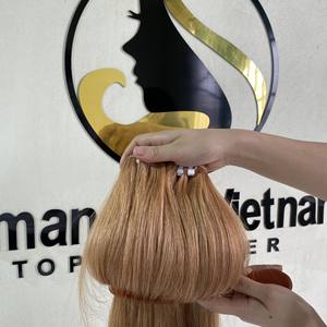 Trama de cabello eslavo ruso, cutícula profesional de alta calidad, sedosa, recta, doble estiramiento, Color marrón, venta al por mayor de fábrica - Product Image 2