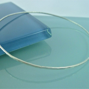 สเตอร์ลิงเงินประกายกำไลบางทำด้วยมือความสุข - Product Image 1