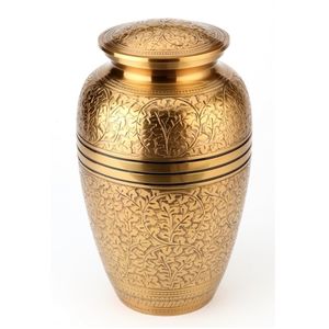 Meilleures ventes urne funéraire en métal de style américain pour cendres humaines sculptées à la main fournitures funéraires ornementales pour la décoration de la maison - Product Image 1