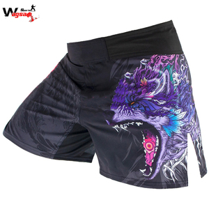 กางเกงขาสั้น MMA สำหรับใส่ออกกำลังกาย,ระบายอากาศได้ดีมวยไทยคิกบ็อกซิ่งเสื้อผ้ามวยไทยแบบสั้น - Product Image 5