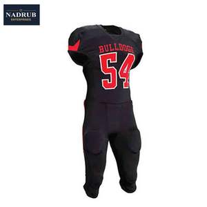 Le football américain professionnel grande taille de l'usine OEM porte des maillots de fitness respirants ensemble d'uniformes en gros - Product Image 3