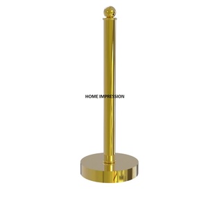 Portarrollos de Papel Higiénico Minimalista de Metal con Diseño de Hojas Doradas Antiguas de HOME IMPRESSION - Color y Tamaño Personalizables para el Hogar - Product Image 6