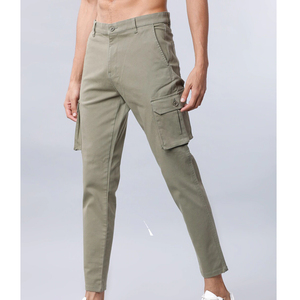 Pantalones Cargo de Alta Calidad 100% Algodón, Nuevo Estilo para Hombre, con Bolsillos Laterales para Trabajadores, Conjuntos Deportivos para Hombre - Product Image 3