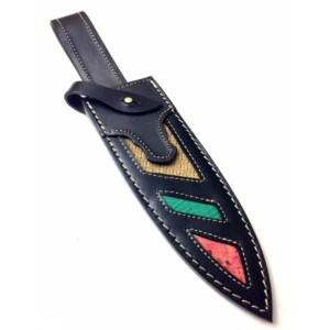 ปลอกหนังแท้คุณภาพสูงสำหรับมีดใบตายสองคม รุ่นขายดีปี 2021 ผลิตโดย OEM - Product Image 1