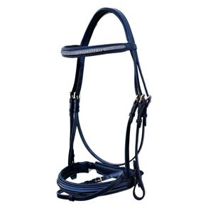 Innovadora brida de Carreras de Caballos de resistencia Equipo ecuestre de cuero duradero con características de combinación cómodas - Product Image 1