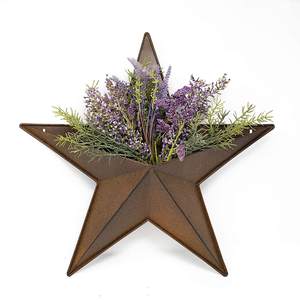 Venta al por mayor Rústico Lujoso Galvanizado Estrella Ecológico Metal Decorativo Colgante de pared Barato Venta caliente Mejor calidad Estrella - Product Image 6