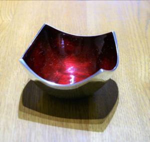 Bol de service élégant pour la maison hôtel Restaurant finition émaillée Design moderne en Aluminium Fruits secs dattes bols de service de chocolat - Product Image 2