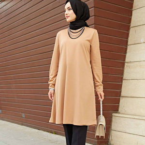 Tunique simple et élégante, vêtements islamiques, robes turques, mode modeste, tunique abaya, hijab, robe modeste - Product Image 1