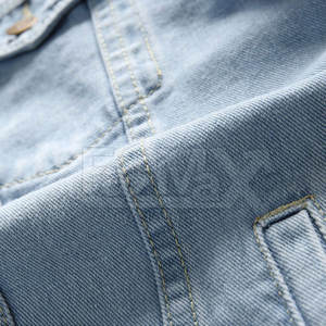 แจ็คเก็ตยีนส์,ยีนส์แจ็คเก็ตน้ำหนักเบาสำหรับผู้ชายฮิปฮอป - Product Image 6