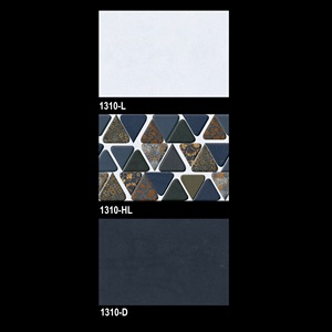 Carreaux muraux décoratifs extérieurs en céramique de couleur foncée 30x45cm - Product Image 1