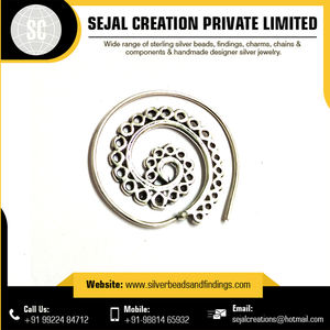 Dernières boucles d'oreilles tribales en argent sterling 925 personnalisées pour femmes Private Label Wholesale Jewelry Findings & Components - Product Image 2