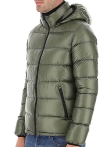 Vestes d'hiver longues et chaudes formelles pour hommes, avec capuche détachable, col montant et poignets élastiques, poche avant zippée - Product Image 3