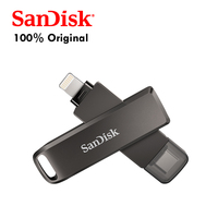 SanDisk IXpand Luxe SDIX70N 64G, Flash Drive USB untuk Apple iPhone iPad 100% USB-C OTG 3.1 Asli