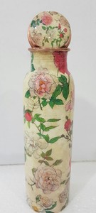 Bouteille d'eau en cuivre avec couvercle 0,5 L 5L Capacité Style sport Passe au lave-vaisselle Adultes Direct Applicable Verres Sûr Eau bouillante - Product Image 5