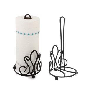 Nuevo soporte de tejido de alambre de hierro con recubrimiento de polvo negro a la moda, servilletero decorativo elegante, venta al por mayor, uso de Metal para el hogar - Product Image 1