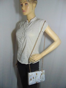 Pochette de soirée en perles, sac à main de luxe, Vintage, en métal, pour mère, nouvelle collection - Product Image 4