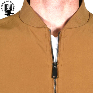 UNIQUE GYM WEAR Veste bomber d'hiver pour homme, écologique, imperméable, coupe-vent, respirante, en nylon/polyester, coupe ajustée, fermeture éclair - Product Image 4