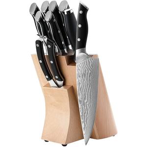 Juego de cuchillos de Damasco hechos a mano, 9 piezas, de acero inoxidable, para Chef de cocina - Product Image 1