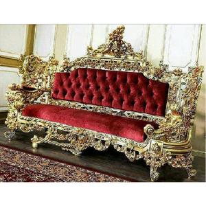 Sofá de Lujo de Madera Tratada de Diseño Moderno Royal Maharaja para Bodas Musulmanas Estilo Bollywood, Tamaño Personalizado, DSTEXPORTS - Product Image 1