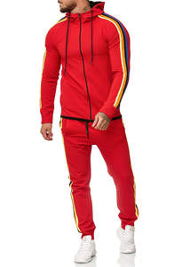 Men'<b>s</b> Fleece Jacket Joggers Pants Sweat Track <b>Suit</b> - Product Image 3