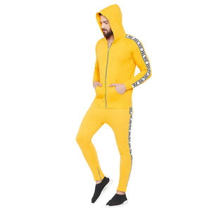 Chándal personalizado de nailon con raya reflectante para hombre, conjunto de 2 piezas con cremallera para trotar, 2021 - Product Image 2