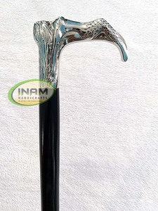 ไม้ตะพดมีด้ามจับนางเงือกดีไซน์ทำด้วยมือ,ด้ามไม้พร้อมด้ามจับนางเงือกทองเหลือง - Product Image 6