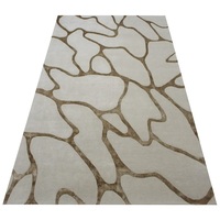 Tappeto Moderno di Lusso Personalizzabile Antiscivolo in Lana Neozelandese Intrecciata a Mano con Viscosa e Tencel