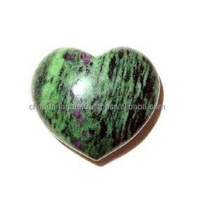 Rubis zoisite palmier coeur pierre cristal palmier coeur gonflé pierre naturelle guérison reiki pierres précieuses quartz grossiste - Product Image 1