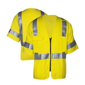 Workpro — gilet de sécurité anti-poussière en maille réfléchissante de haute visibilité, avec poches, pour la Construction - Product Image 1