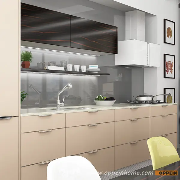 Oppein kendinden montajlı ekran mutfak mutfak dolapları formica satılık
