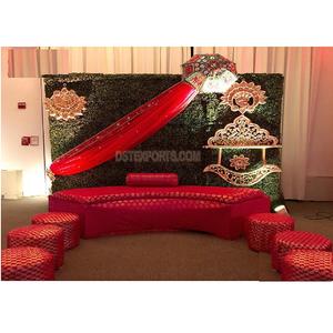 Siège de mariée de mariage, décor de scène sange, décoration traditionnelle Mehndi, siège de mariée, lit nuptial pour siège nocturne Mehndi - Product Image 1
