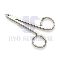 Ensemble professionnel de pinces à cuticules pour ongles en titane de haute qualité Logo privé personnalisé Meilleur vendeur Ciseaux de beauté à lame droite