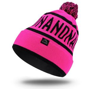 NUEVO DISEÑO 2021 Gorro Holgado de Punto para Mujer - Gorras Coreanas de Acrílico Coloridas con Pompón - Product Image 1