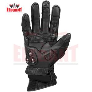 2025 professionnel personnalisé protection noir Pro Biker gants haute qualité en cuir moto gants en cuir véritable moto - Product Image 5