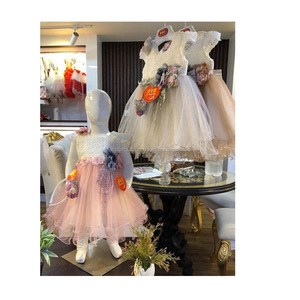 ชุดปาร์ตี้แฟนซีเดรสตะวันตกสำหรับเด็กหญิง,ชุดเดรสปาร์ตี้แฟนซีดีไซน์ใหม่สำหรับเด็ก - Product Image 1