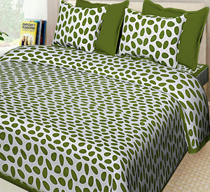 Cubrecama de Algodón Hecho a Mano, Sábana King Size con Estampado Jaipuri, Aspecto Real, Maravilloso, Múltiples Colores, de Proveedores Indios - Product Image 1