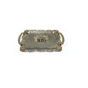 Restaurant Hotel And Home Catering Used Catering Service Equipment Food And Snacks Server <b>Tray</b> Designer Metal <b>Tray</b> - Product Image 1