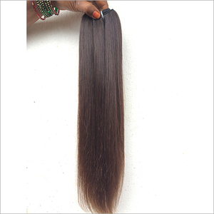South Indian Virgin Human Hair <b>Extensions</b> Straight Hair Wefts - Product Image 6