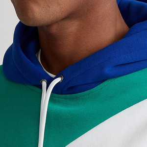 Sweat à capuche à motif de blocs multicolores pour hommes, cousu et brodé en molleton de coton 100% brodé pour l'hiver, vente en gros sur mesure - Product Image 3