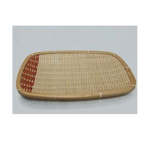 Plateaux de service en bambou faits à la main Plateau de fruits de stockage décoratif écologique pour la cuisine à usage alimentaire - Product Image 1