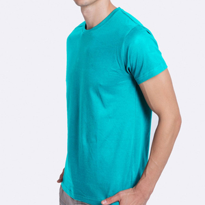 เสื้อยืดแขนสั้นผ้าคอตตอนสีพื้นสำหรับผู้ชายเสื้อพิมพ์ลายน้ำหนักเบาพิมพ์ลายโลโก้ตามสั่งฤดูร้อนคุณภาพสูง - Product Image 3