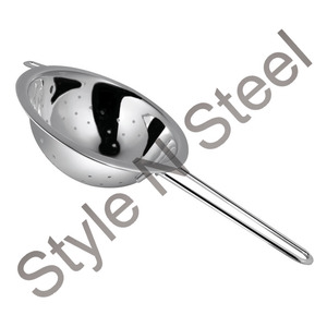 Everyday Stainless Steel Soup <b>Strainer</b> Metal <b>Pasta</b> <b>Strainer</b> with Color for Conveniently Straining Foods Like Vegetables Fruits - Product Image 1