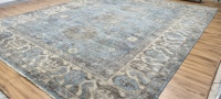 Handgefertigter Luxus-Teppich: Moderner, Rutschfester, Flauschiger, Bestickter Woll-Blumen-Teppich mit Niedrigem Flor, Orientalischer Stil, Maßgefertigt, Waschbar, für Schlafzimmer und Wohnzimmer