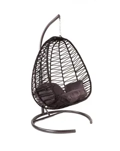 Most popular outdoor furniture egg rattan indoor hanging chair swing chair