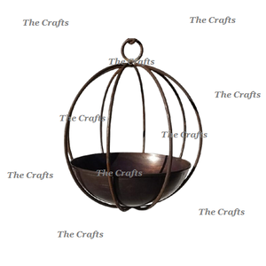 Maceta de Hierro con Soporte Colgante, Macetas Decorativas Redondas de Primera Calidad a Buenos Precios - Product Image 2