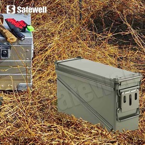 Caja de Munición Safewell Resistente, Rectangular, de Acero, Modelo M2A1, para Calibre .50, Multiusos, para Munición de <span class=keywords><strong>9mm</strong></span>, con Asa, para Caza - Product Image 5