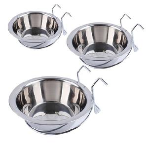 Automatic Eco-Friendly <b>Stainless</b> <b>Steel</b> Hanging Pet <b>Bowl</b> Rounded Shape for Cats and <b>Dogs</b> Pets Feeder - Product Image 1