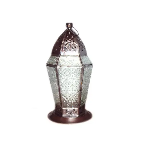 Lanterna di nuova qualità Design appeso candela di finitura color oro lanterne marocchine lanterne a forma multipla con luce a T