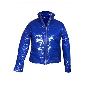 Chaqueta acolchada recortada gruesa de alta calidad para mujer, cuello levantado, manga larga, cremallera, Abrigo acolchado corto cálido para invierno, estilo callejero - Product Image 3