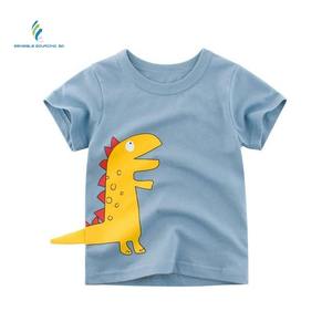 Camiseta de manga corta con cuello redondo para niños, ropa con estampado de logotipo personalizado, 100% algodón - Product Image 6